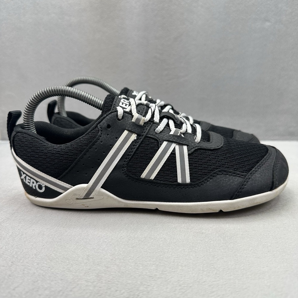 Xero Prio Womens Size 7.5 Shoes Black Mesh Running Fitness Minimalist Sneaker